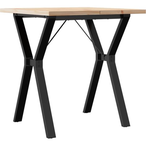 Maison Exclusive - Esstisch Y-Gestell 70x70x75,5 cm Massivholz Ki