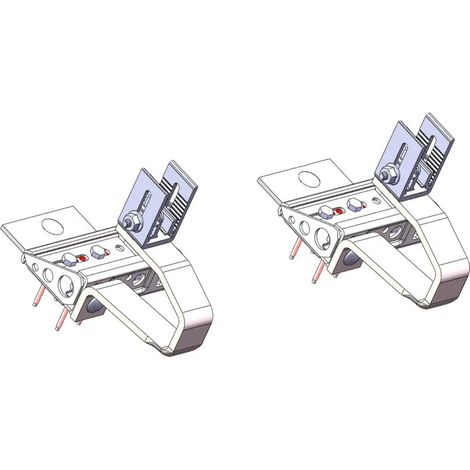BRÖTJE Set staffe per tetto DF 2 pz. SDBS-DF 2, 7744761