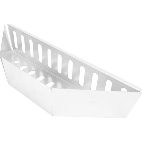 Panier à charbon de bois 0,6 mm d'épaisseur 37,4 x 10,7 x 7,2 cm 1 pièces en acier galvanisé couleur acier pour barbecue extérieur-NANOTEH (1/5)