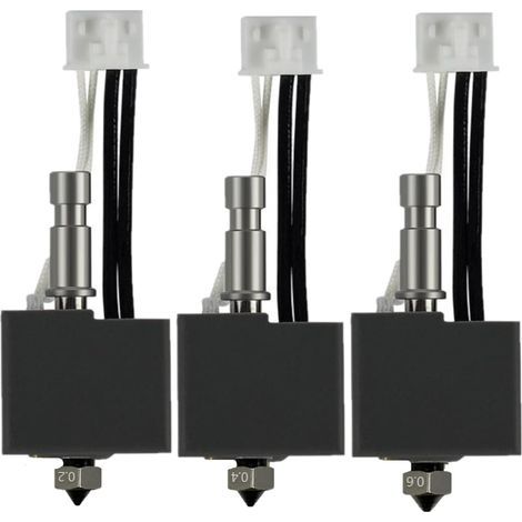 Verstärktes 3-Kopf-Druckset für Kobra S1 Combo (0,2 mm, 0,4 mm, 0,6 mm): Extruder, Heizblock, Heizelement, Thermistor und Messingdüse. Zubehör für 3D-Drucker. (1/5)
