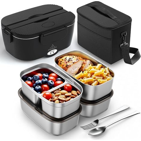 Heated Lunch Box Model 12V/24V/230V Lunch Box for Travel, Work, Office, Car, Truck 1.5L (1/5)