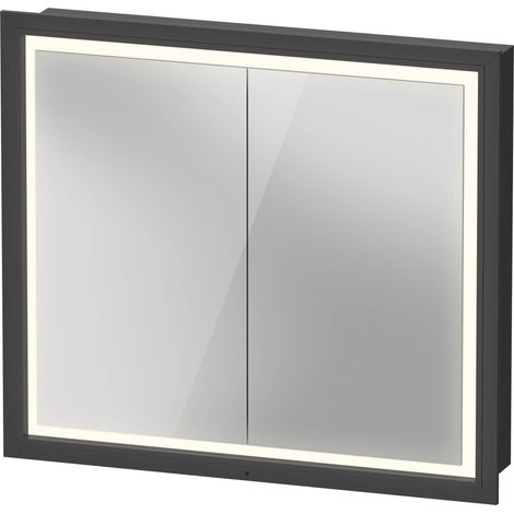 Duravit L-Cube Spiegelschrank mit LED-Beleuchtung, 2 Türen,