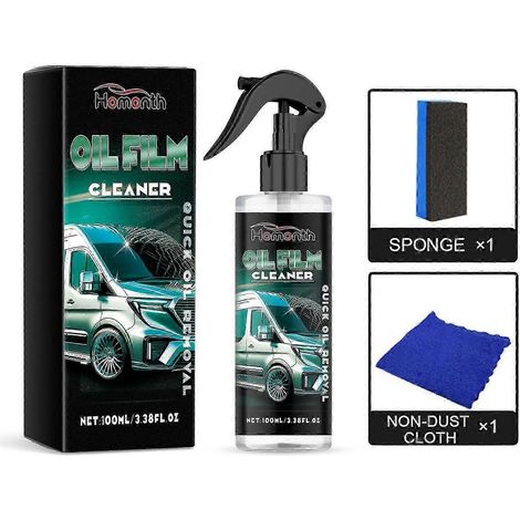 Nettoyant pour film gras, nettoyant pour vitres de voiture, produit de nettoyage à l'eau pour l'entretien automobile (1/5)