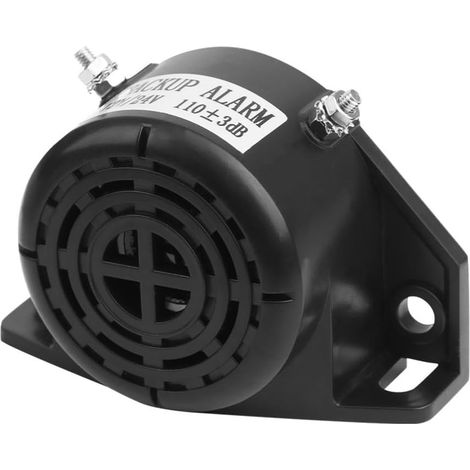 Klaxon de Recul 12v/24v pour Camion et Voiture, Alarme Étanche 110±3db Son Puissant et Clair, Matériau Plastique et Métal, pour Sécurité en Stationnement (1/5)
