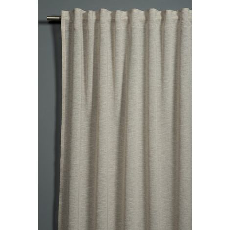 Schal m. Gardinenb. 140x245cm beige / 100% PL