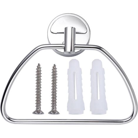 Anneau Porte-Serviettes de Demi- Design Élégant en Acier Inoxydable Résistant la Rouille L'humidité de Demi- pour Salle de Bain à Domicile (1/5)