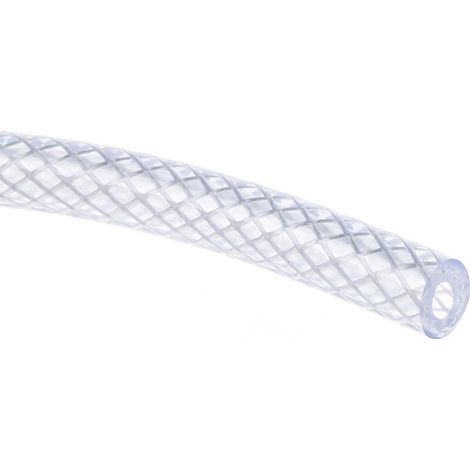 Tube flexible PVC renforcé, Ø 4.75mmx10mm, 25m, pour Produit chimique, Air comprimé, Alimentation, Liquide, Eau ( Prix pour Bobine de 25 Mètres )