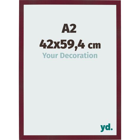 yd. - Cadre photo A2 42x59.4 - Vin Rouge Patine - MDF - Bologna
