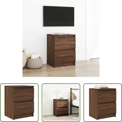 Holzwerkstoff - TV-Schrank Braun Eichen-Optik 40x35x54 cm Holzwerkstoff (1/5)
