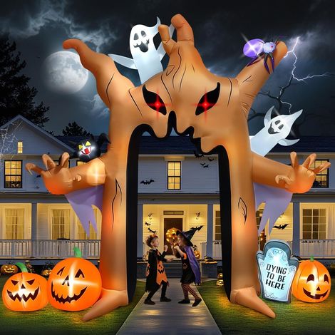 10FT Halloween Inflatable Decoration, Halloween Decoration for Yard, Garden, Lawn, Indoor and Outdoor Decoration (Arch Ghost Tree) (1/5)