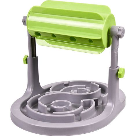 Gamelle pour chat, jouet pour animaux de compagnie qui fuit, bol à nourriture pour chat et chien, dispositif à roulettes qui fuit, dispositif éducatif pour alimentation lente