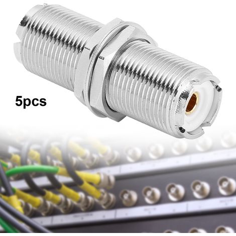 5 pièces Connecteur RF SO239 Femelle à Femelle Adaptateur pour PL259 UHF (1/5)