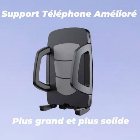 Support Téléphone Voiture - Ventouse Universel 360° Pliable - Compatible Smartphones 4,7 À 7 Pouces - Noir (1/5)