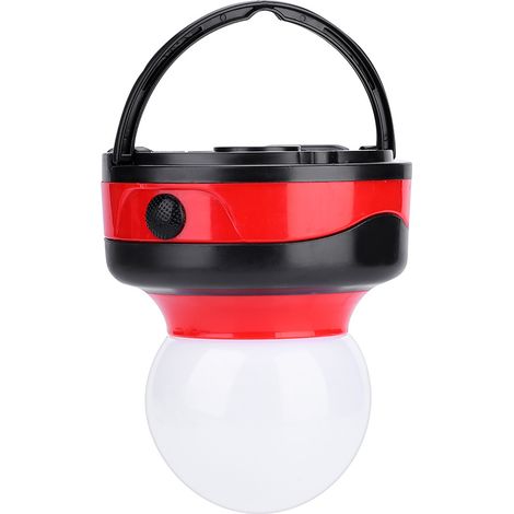 Lampe de tente LED portable ronde pour camping extérieur (Rouge) (1/5)