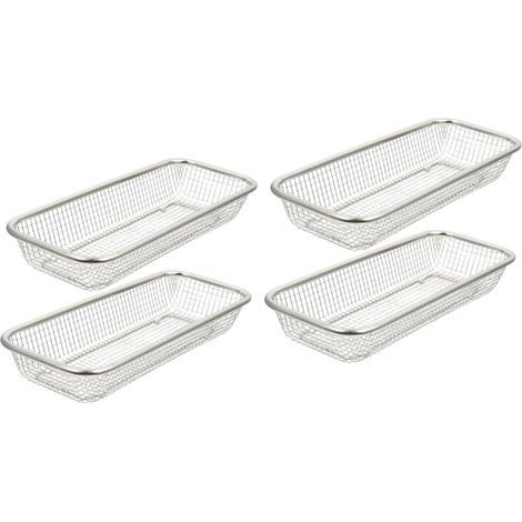 4 Pièces Panier Lave-vaisselle Panier De Rangement Pour Lave-vaisselle Bol Des Produits Rangement Lave-vaisselle Trousses Accessoires De Lave-vaisselle Silver Acier Inoxydable (1/5)