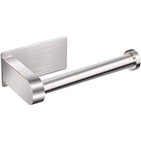 FENOPLASTICAPorte-Papier Toilette, Porte-Papier Toilette Mural sans perçage Porte-Papier Toilette en Acier Inoxydable 304 avec étagère pour Salle de Bain, Argent Tablette de salle de bain (1/3)