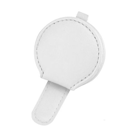 BRAVIX 1 Pièces Supports de Lunettes de Soleil en Cuir pour Pare-Soleil de Voiture Clip de Support de Lunettes de Soleil pour Voiture Pare-Soleil Adapté à Tous Les Types de Lentilles Clip (Blanc) (1/3)