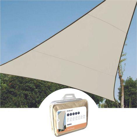 Velleman – Voile d'ombrage triangulaire 3.6m – Polyester déperlant et respirant – Protection UV 90% – Montage facile avec anneaux inox (1/10)