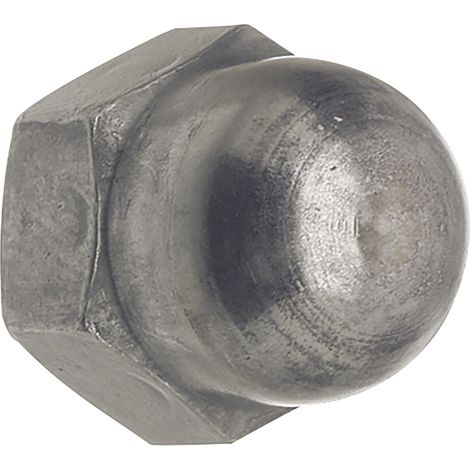 Hutmutter Sechskantmutter ø M16 hohe Form Mutter nach DIN1587/6 Stahl blank