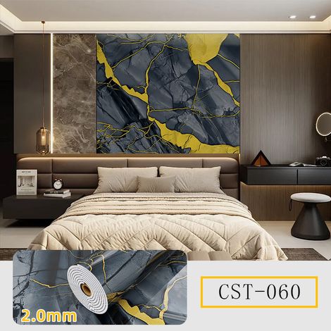 Vinilo autoadhesivo efecto mármol para pared, papel pintado decorativo impermeable para cocinas, baños, etc. 40 cm x 3 m (1 rollo) (1/5)