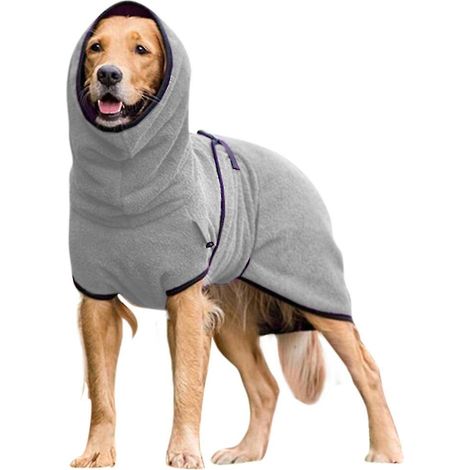 Vêtements pour chiens, peignoir de séchage en éponge, manteau, vêtements chauds pour chiots (1/2)
