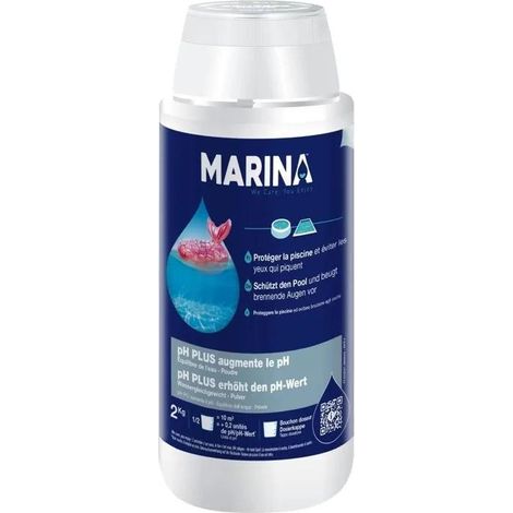 Innovativa Cura dell'Acqua PH+ polvere bianca 2 kg per piscina