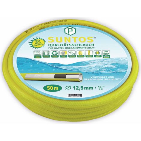 Tuyau d'arrosage 50m flexible, anti-torsion et résistant aux UV avec 5 couches