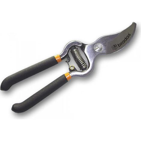 Bradas KT de rg1009 Tradicional Jardín Tijeras, Carbon Acero, Negro, 21 x 5 x 2 cm