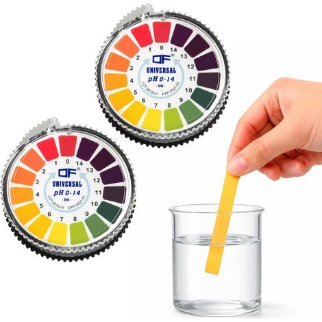 2 pcs. Bandelettes de test de pH sur rouleau, plage de mesure 0-14, Indicateur de tournesol papier universel, test d'acidité pour aquariums, eau potable (1/5)