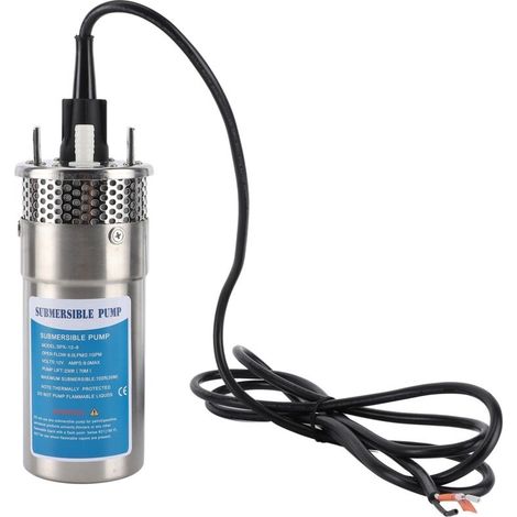 Pompe à eau Submersible solaire 12V 96W, débit de 8, 0lpm/2,1 Gpm, levage de 230 pieds pour l'irrigation agricole, camping-car, yachts et navires (1/5)