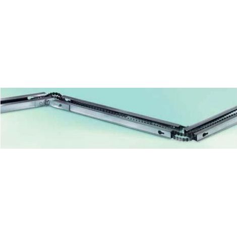 Rail court, courroie souple dentée pour moteur course 2350mm en 3 parties Berner (1/2)