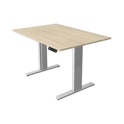 Schreibtisch M-ove silber H720-1200xB1600xT800mm Ahorndekor (1/5)