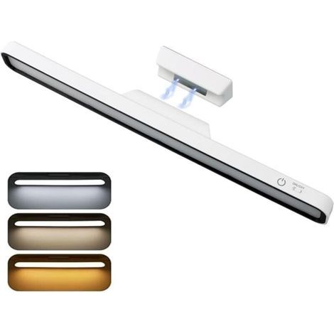 Lampe LED rechargeable de 32 cm, lampe d'intérieur rechargeable, lampe LED rechargeable USB de 3000 mAh, adaptée aux armoires et aux placards. (1/5)