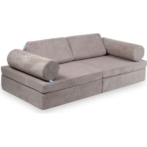 Montessori Komfort-Spielsofa aus Cord, hellrosa (1/5)