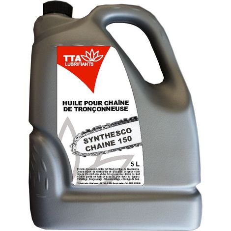 Huile pour chaine de tronçonneuse Synthesco chaine 150 (bidon de 5 litres) - Mobil