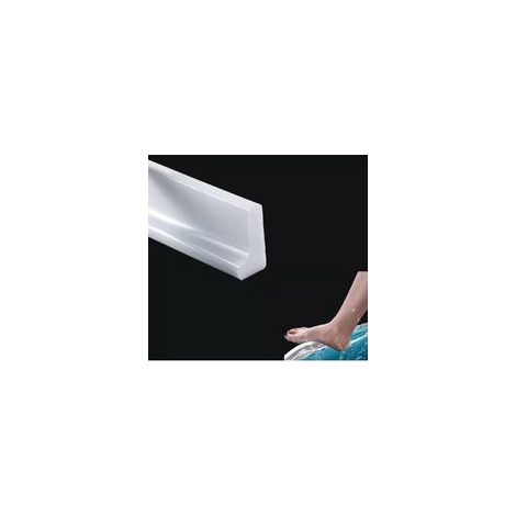 Lntyq – Seuil de douche en silicone 1 m – Barrière d'eau pour pièces humides – Flexible et résistant à la corrosion – 16mm large x 30mm haut (1/5)