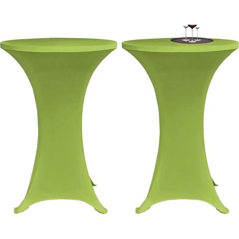 Maison Exclusive - Copritavoli Elastici 4 pz 80 cm Verde