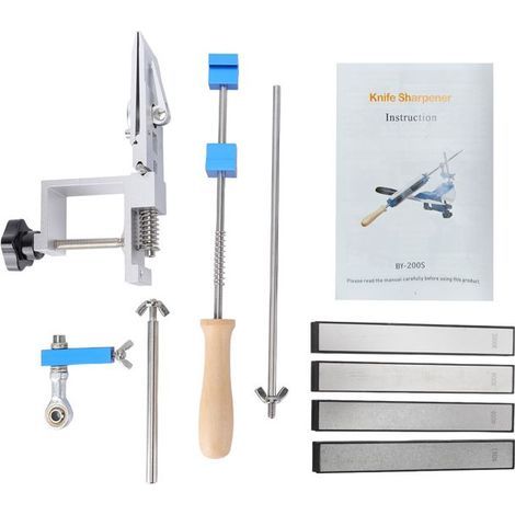 BelleRise – Messerschärfer – 14–32° – 4 Diamantsteine (Körnung 150–2000) – Kompakt – Für Küche und Outdoor (1/5)