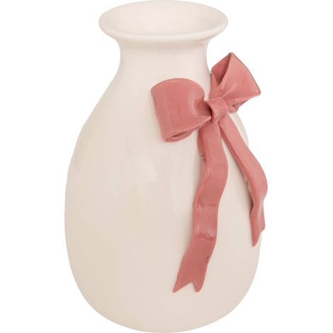 Jarrón Mona, 18 cm de altura, blanco - Atmosphera créateur d'intérieur (1/4)