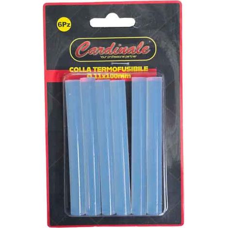 COLLA TERMOFUSIBILE CARDINALE Ø 7 x 100 mm - Blister 6 pezzi