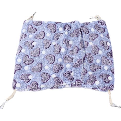 Petit hamac pour animaux de compagnie, Style enveloppe chaude, Cage de lit suspendue avec crochets pour Hamsters et lapins, 20x22cm, violet (1/5)
