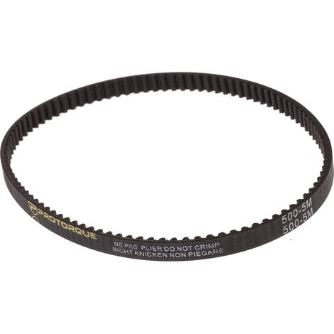 Courroie synchrone RS PRO, 500mm x 9mm, pas : 5mm, 100 dents ( Prix pour 1 )