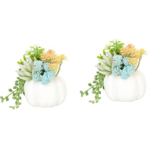 GDHZS- 2Pcs Plante Artificielle en Pot Bonsaï Artificiel Simulation Succulentes Décor À La Maison Plantes Artificielles Miniature Bonsaï Plante Artificiales (1/5)
