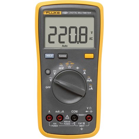 Fluke 15B+/EUR Multimètre numérique CAT III 600 V Affichage (nombre de points): 4000