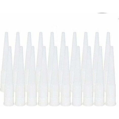 20 Pièces Cartouche Douilles Silicone Douilles embouts de Remplacement en Silicone Pointes Cartouche Cartouche Buses Buses(Diamètre intérieur de l'interface : 15 mm) (1/5)