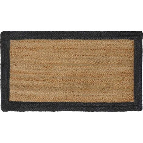 Tapis en jute gris foncé, 60 x 110 cm (1/5)