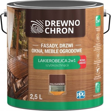 Drewnochron Lackbeize 2,5 l braun seidenmatt 1 Stück.