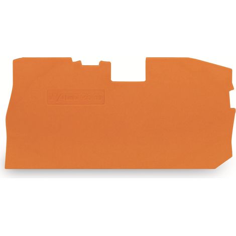 Plaque de terminaison et intermédiaire WAGO, 2016-7192, orange