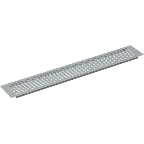 rejilla ventilzación zócalo aluminio acabado cromo mate medida rejilla 450x70 (1/2)