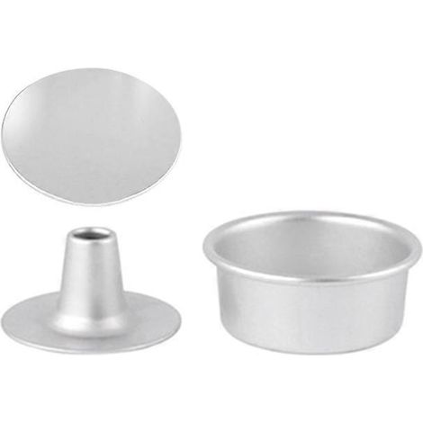 Moule à gâteau rond creux antiadhésif en alliage d'aluminium 3 en 1 (4/5/7/9/10 pouces) avec fond.